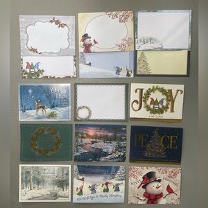 8 Premium Christmas Cards Greeting Cards + Matching Envelopes -  Beautiful Holid